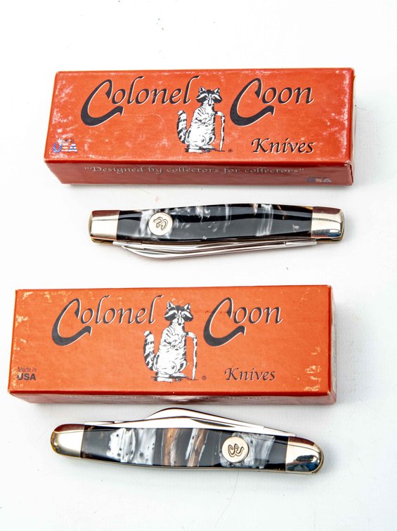 Two Colonel Coon Folding Knives- NIB