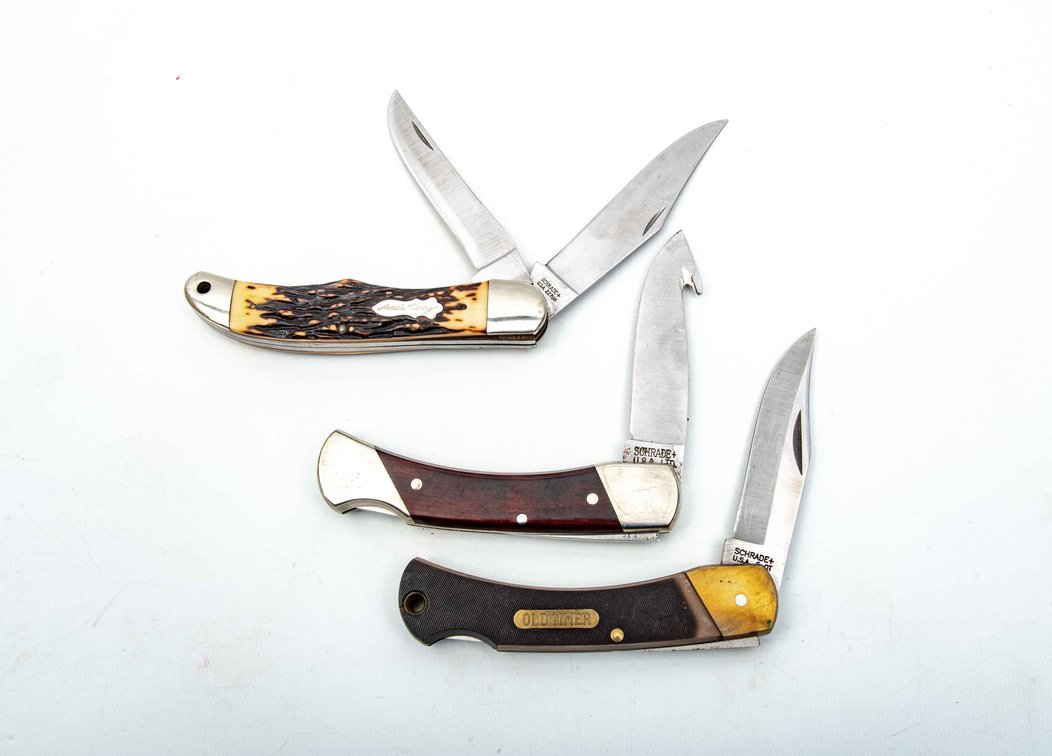 3 Schrade Hunting Knives