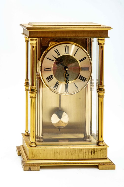Schmid Schlenker Jr Brass AT&T 4 Jewel 8 Day Mantl