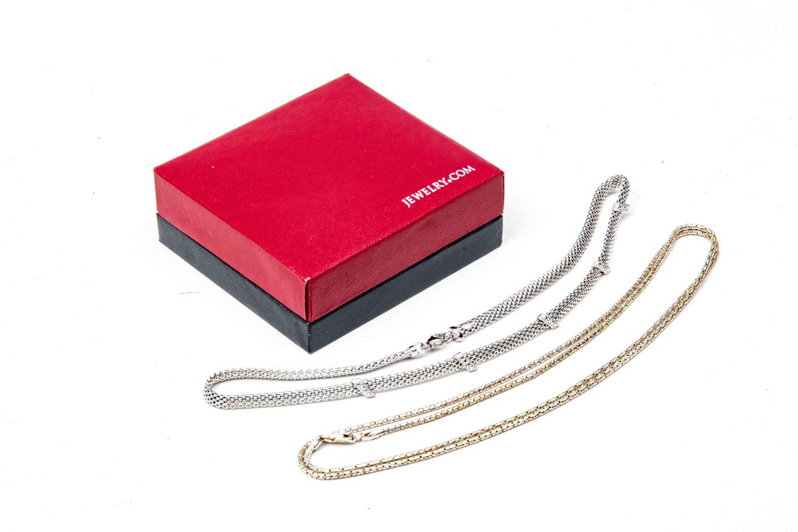 Sterling Necklaces- Ralph Lauren & Fancy Box