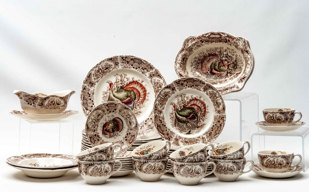 Johnson Brothers-Wild Turkey Dish Set- 50 Pcs.