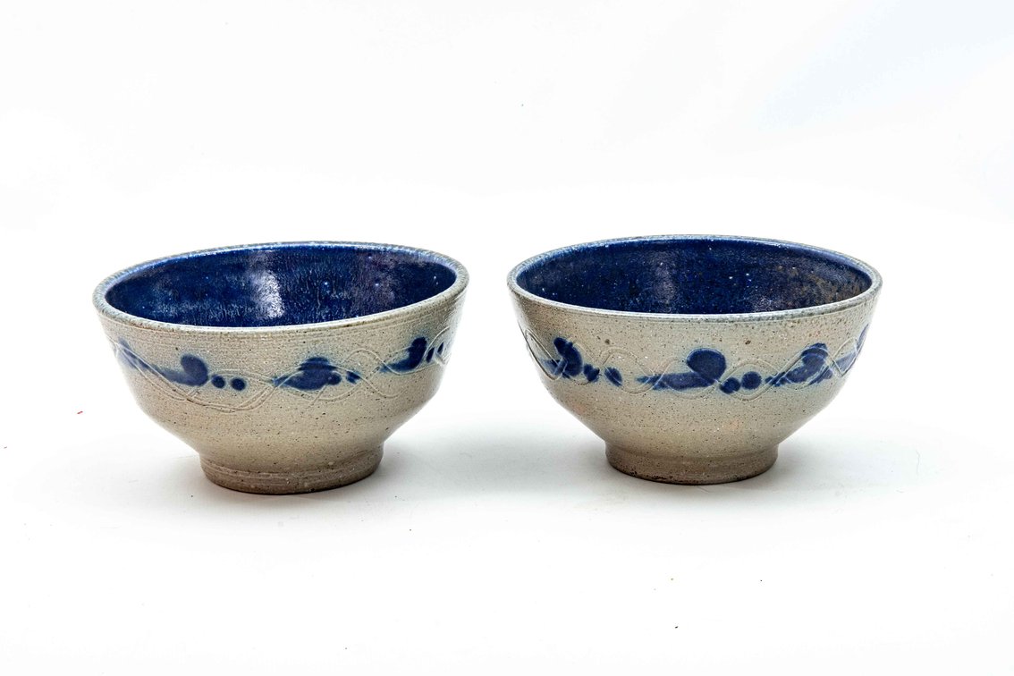 Master Potter Ben Owen Sr Salt Glazed Bowls