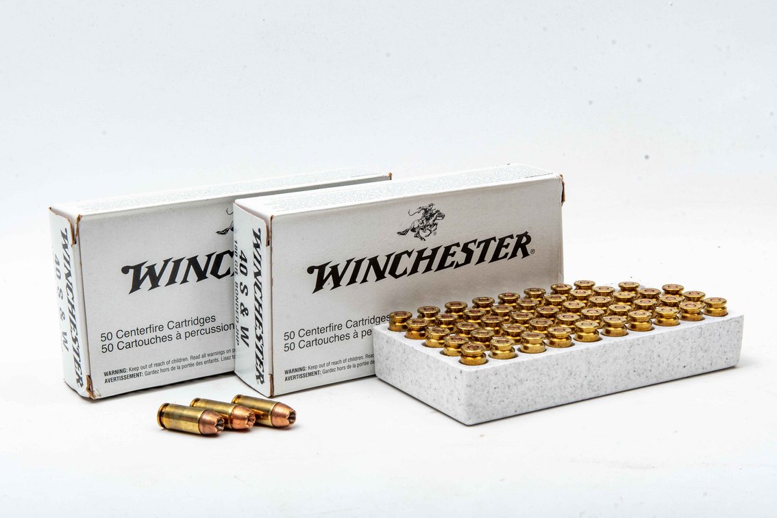 2 Boxes Winchester 40 S&W 180gr Bonded JHP