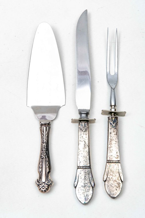 Sterling Handled Servingware- Cake, Fork & Knife