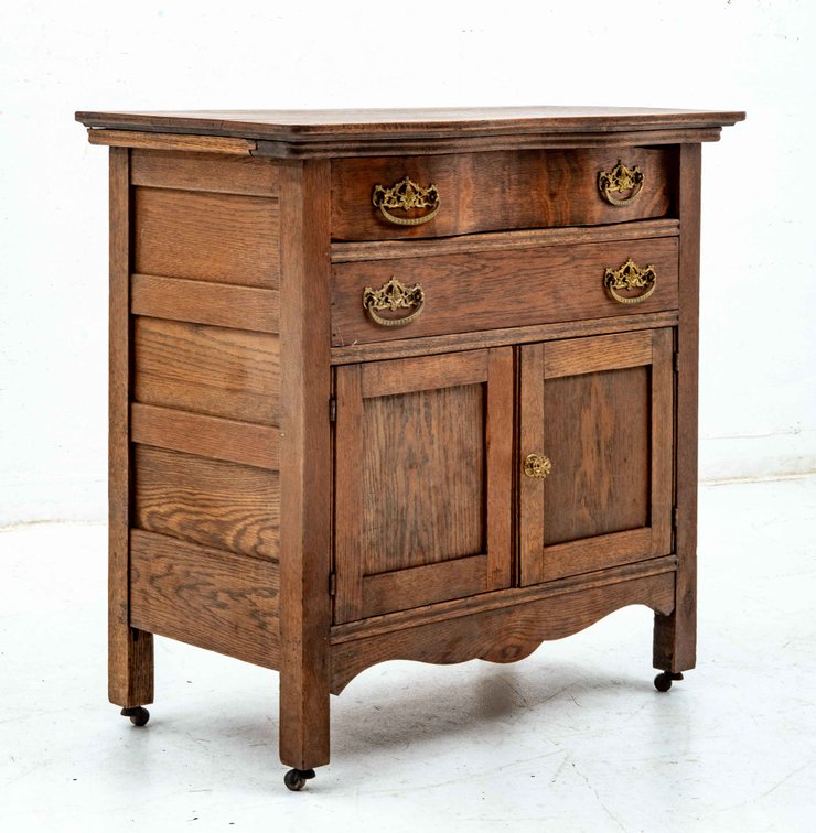 Oak Serpentine Dressing Chest
