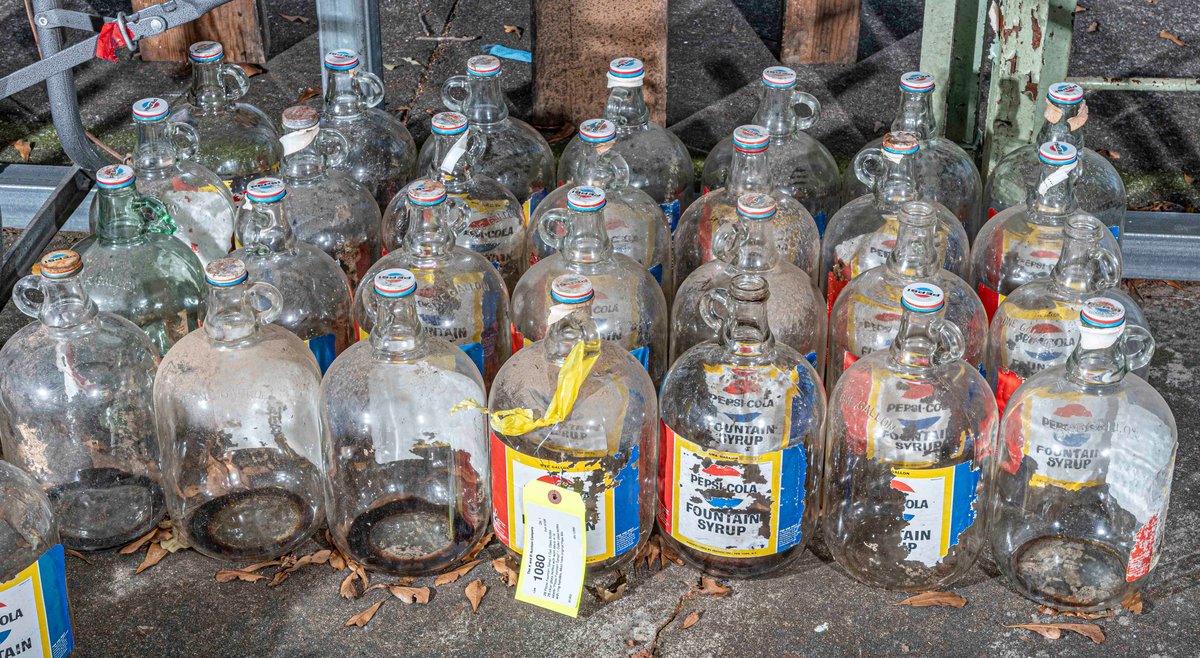 28 Pepsi Fountain Syrup-1 Gal. Glass Bottles