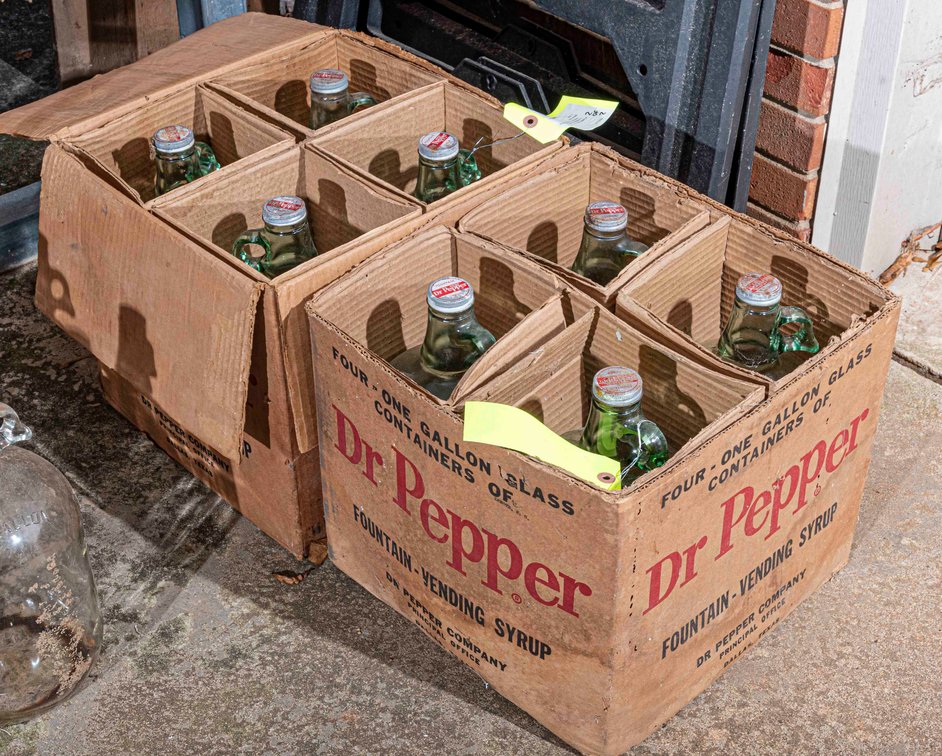 8 Dr. Pepper-1 Gal. Fountain Syrup Btls in Boxes