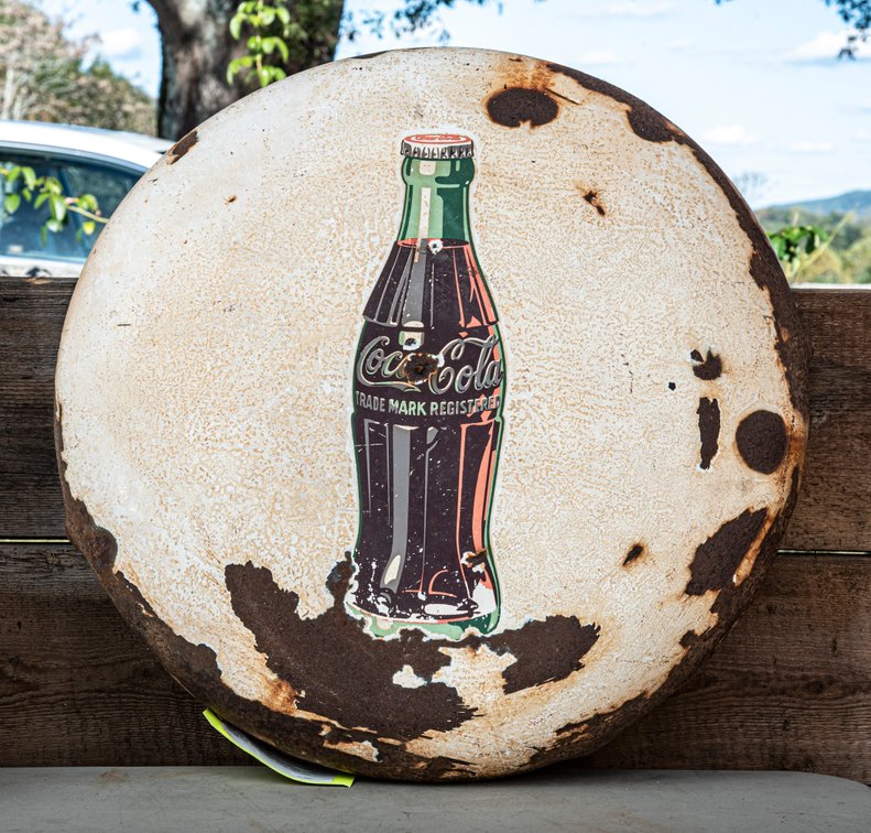 24" Button Coca-Cola Sign