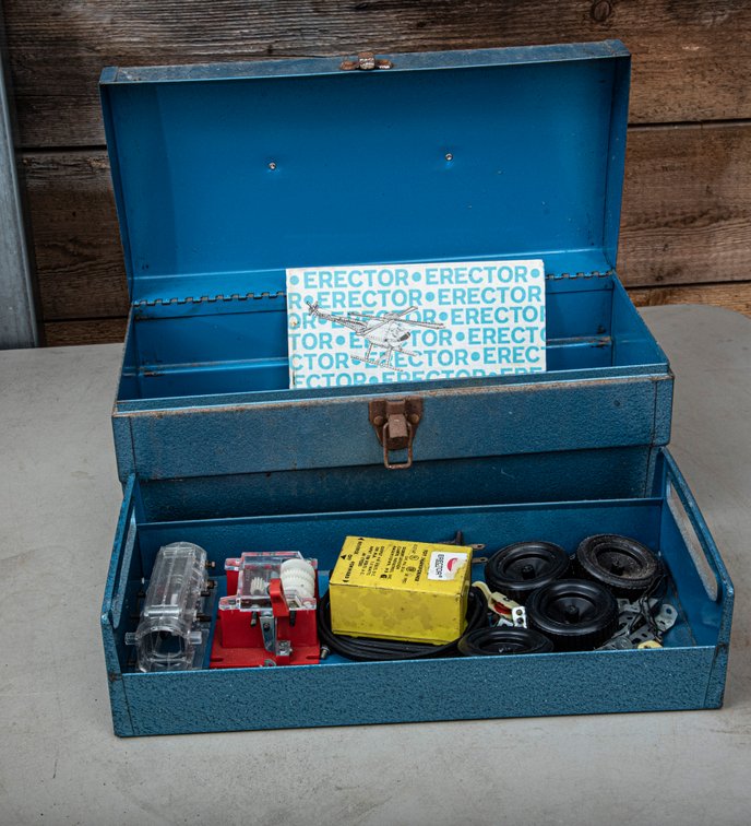 Erector Set in Original Toolbox