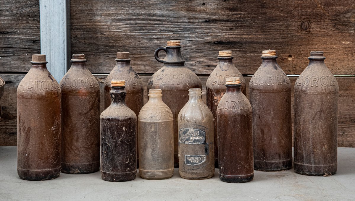 Clorox Bleach Glass Bottle Collection