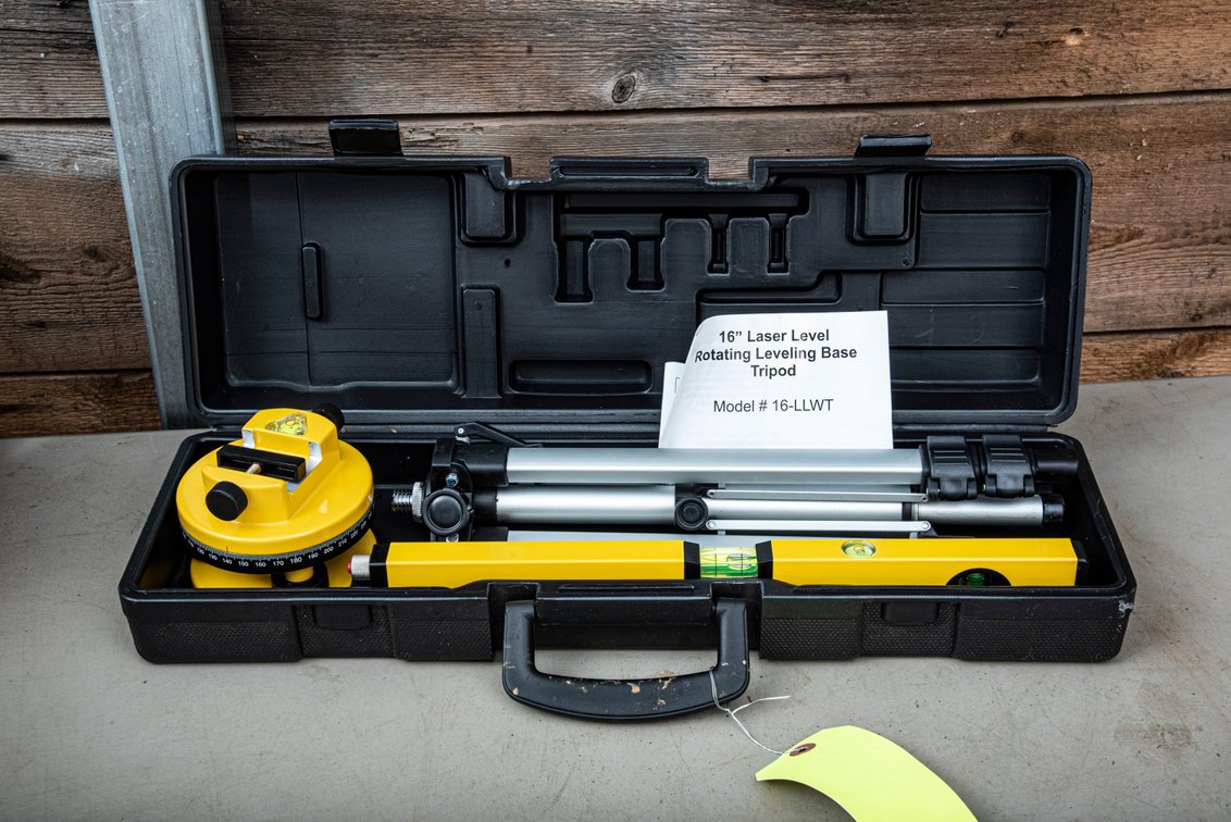 16" Laser Level with Base & Tripod