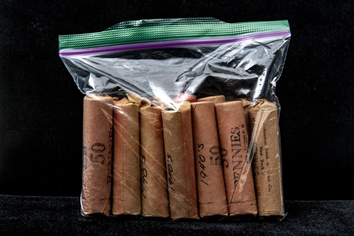 13 Rolls of 1940's Wheat Pennies