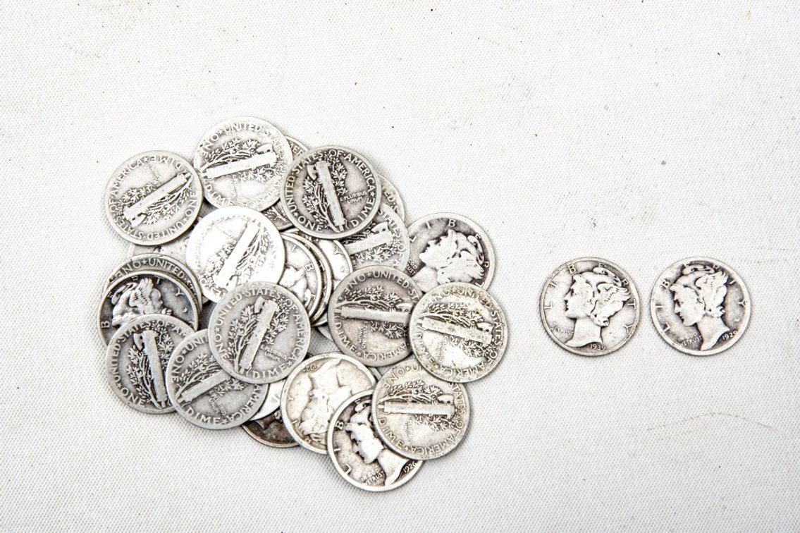 30 Mercury Dimes