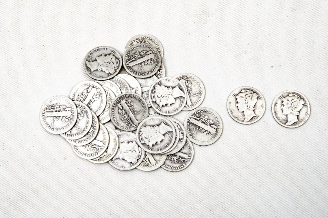 #5- 30 Mercury Dimes