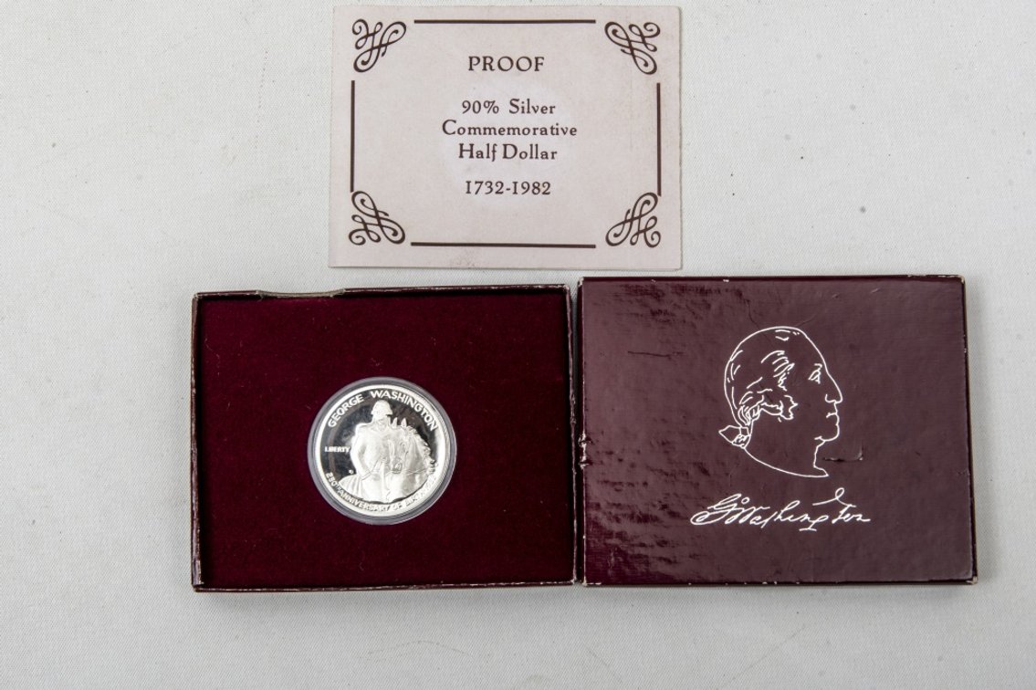1982- 90% Silver Washington Comm. Half Dollar