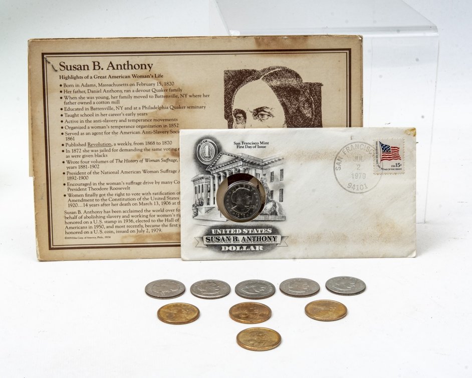 7 S.B. Anthony & 4 Sacagawea Dollar Coins