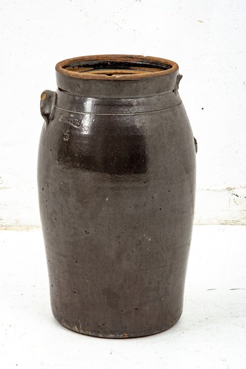 Old SR Rogers #5 Churn Alkaline Glaze