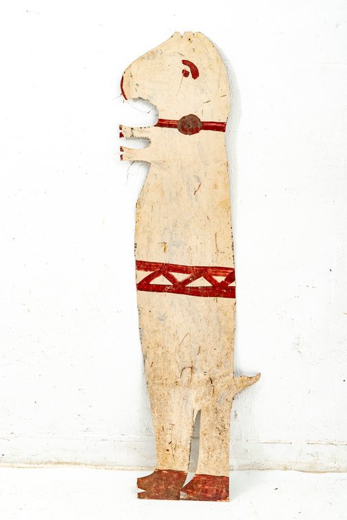 Original R A Miller Polar Bear Painted Cut Out