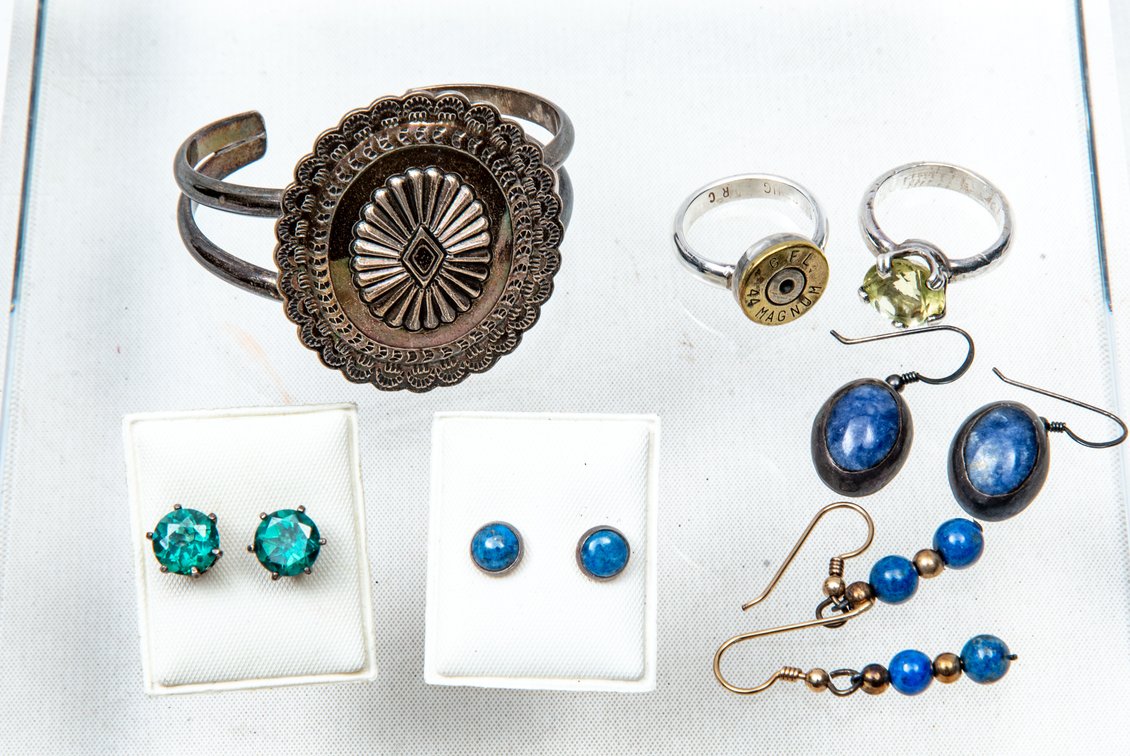 Sterling- Earrings, Cuff and Rings