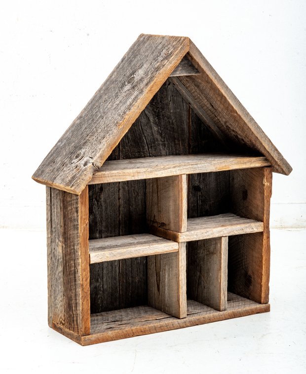 House Shelving Display- Barn Wood