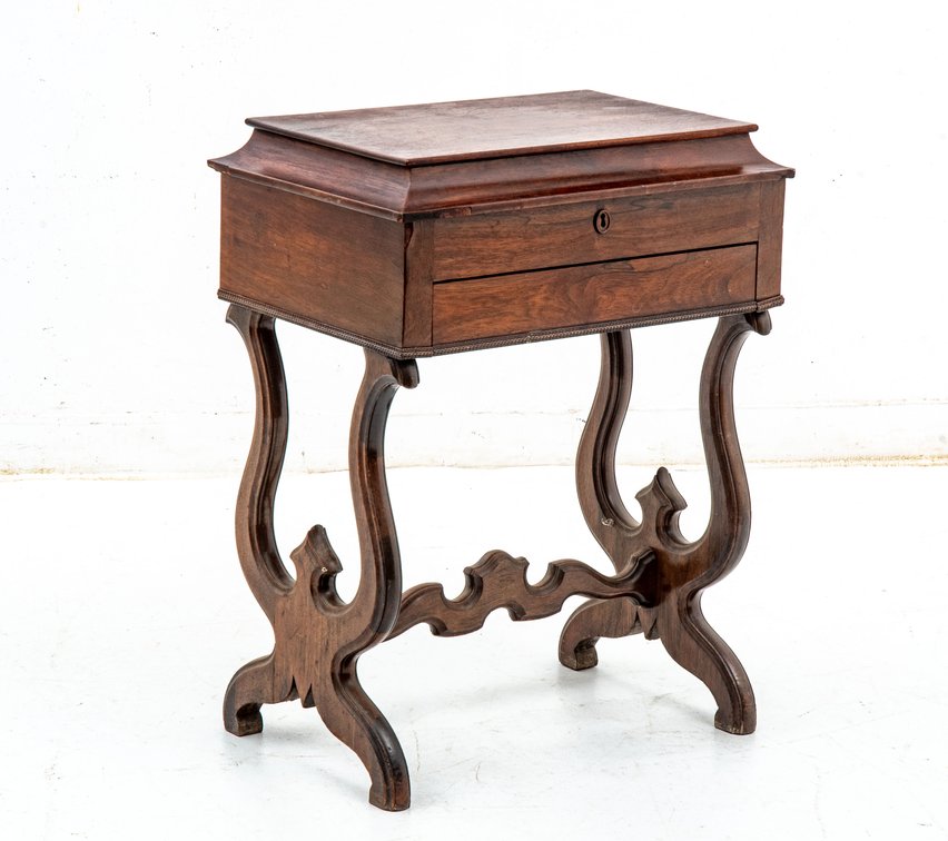 Antique Walnut Sewing Stand - Possibly Charles Marlow
