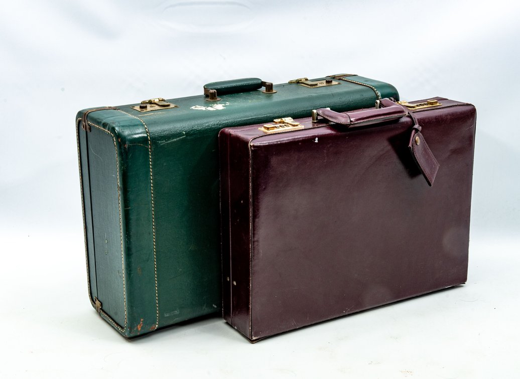 Franzen 2100 Outsider Briefcase & Green Suitcase