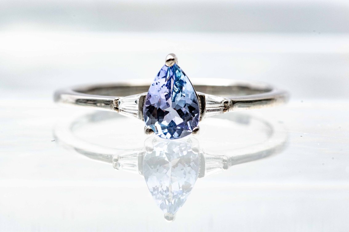 Tanzanite Sterling Ring- Size 8