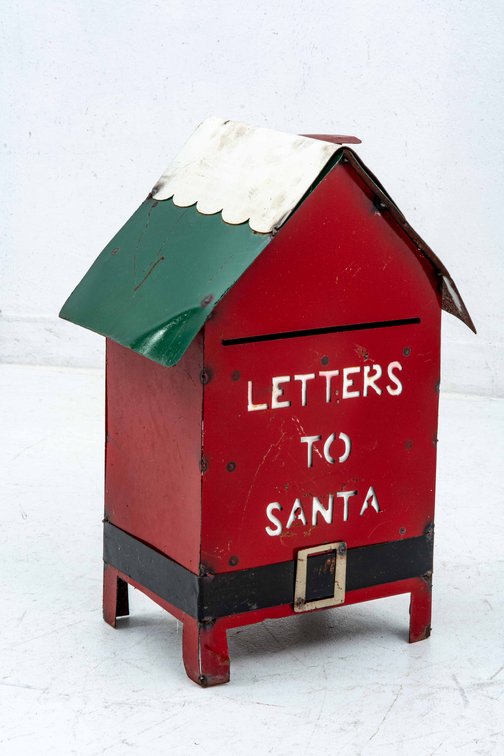 Cut Metal Colorful Letters to Santa Mailbox