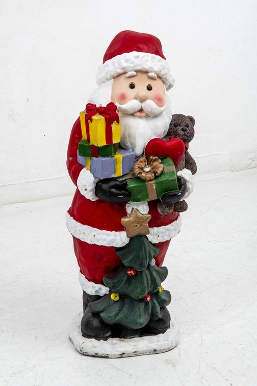 Plaster Santa Claus Statue