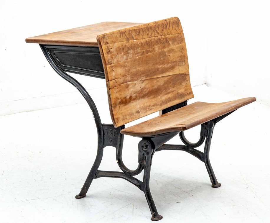 Antique A.S. Co. School Desk