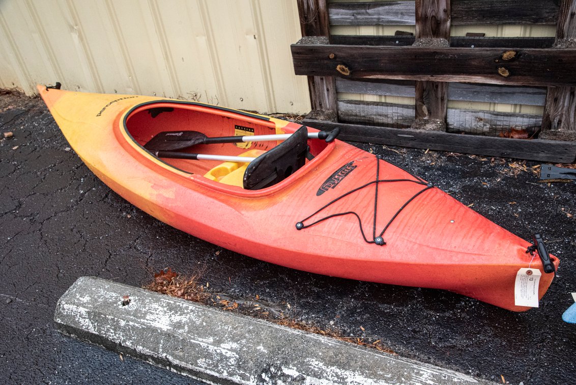 Orange/Yellow Sit-Inside Kayak- Perception Swifty