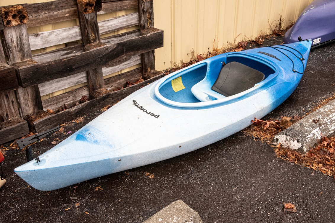 Blue/ White Sit-Inside Kayak- Perception Swifty