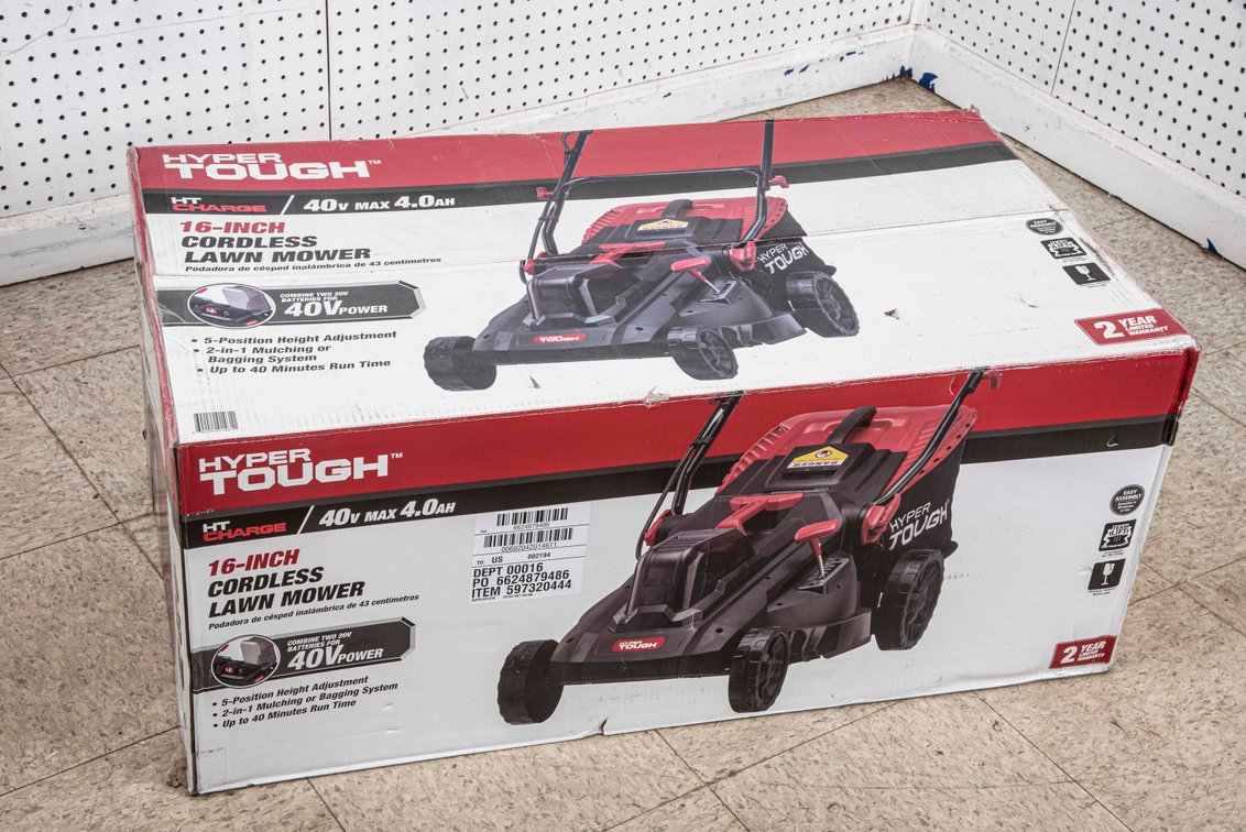 Hyper Tough 16" Cordless Lawn Mower- NIB