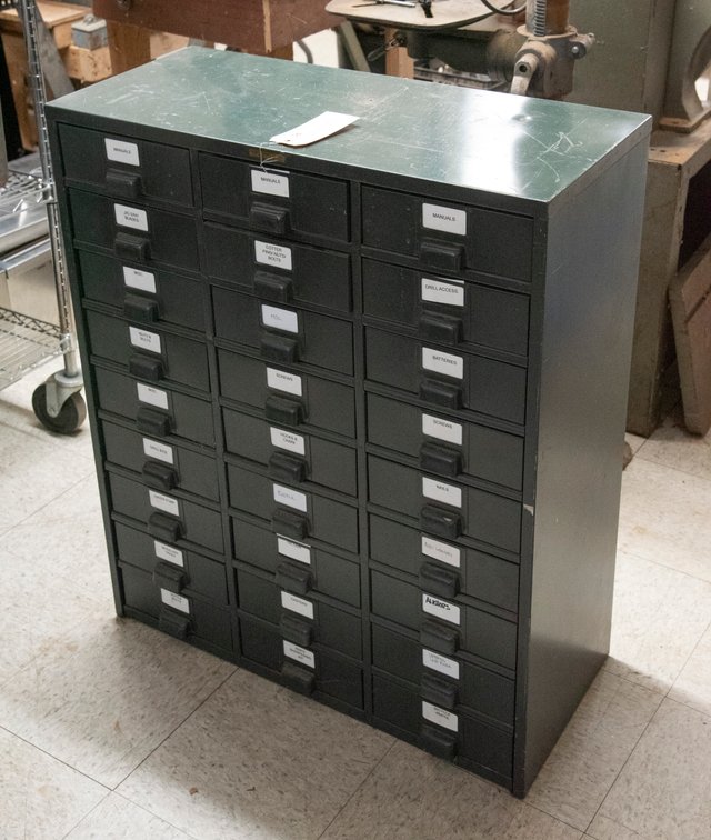 27 Drawer Steel Storage Chest- Hobart Cabinet Co.
