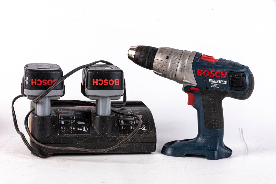 Bosch- 18V Brute Drill, Charger & 2 Batteries