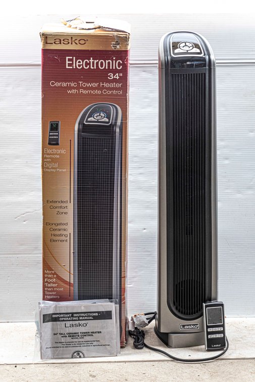 34" Ceramic Tower Heater- Lasko