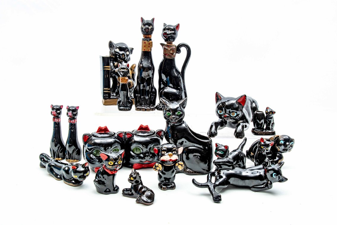 Vintage Artmark & Shafford - Japan Black Cats Lot