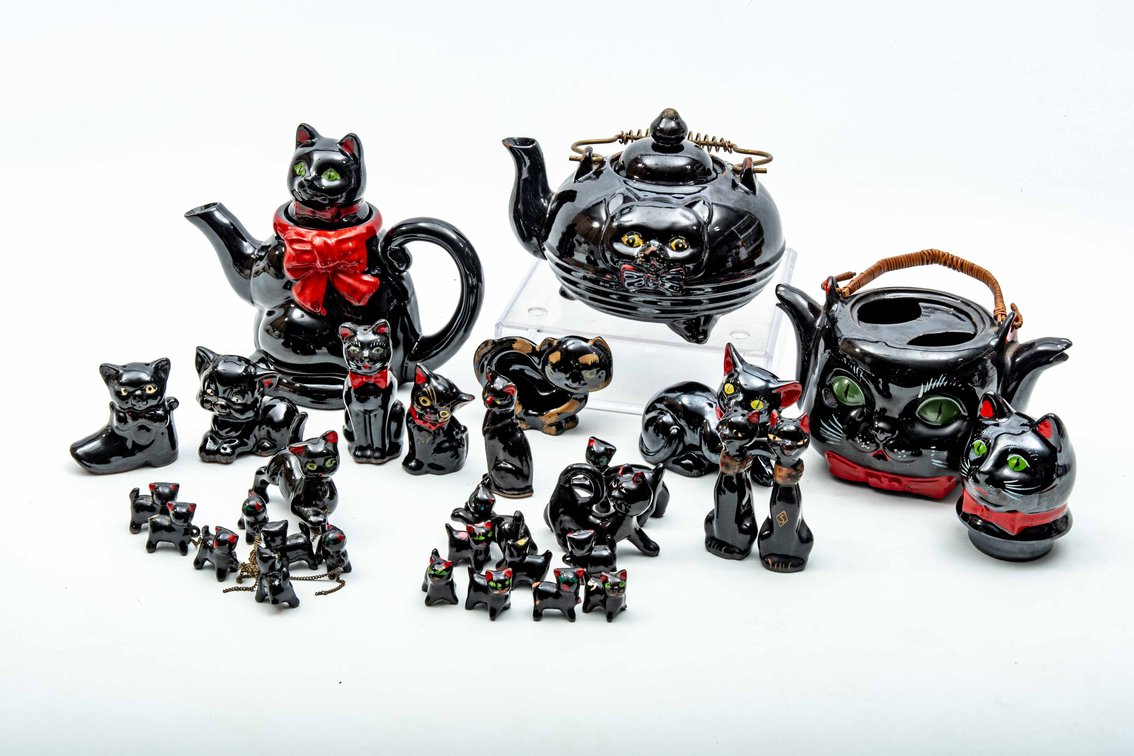 Vintage Artmark & Shafford - Japan Black Cats Lot
