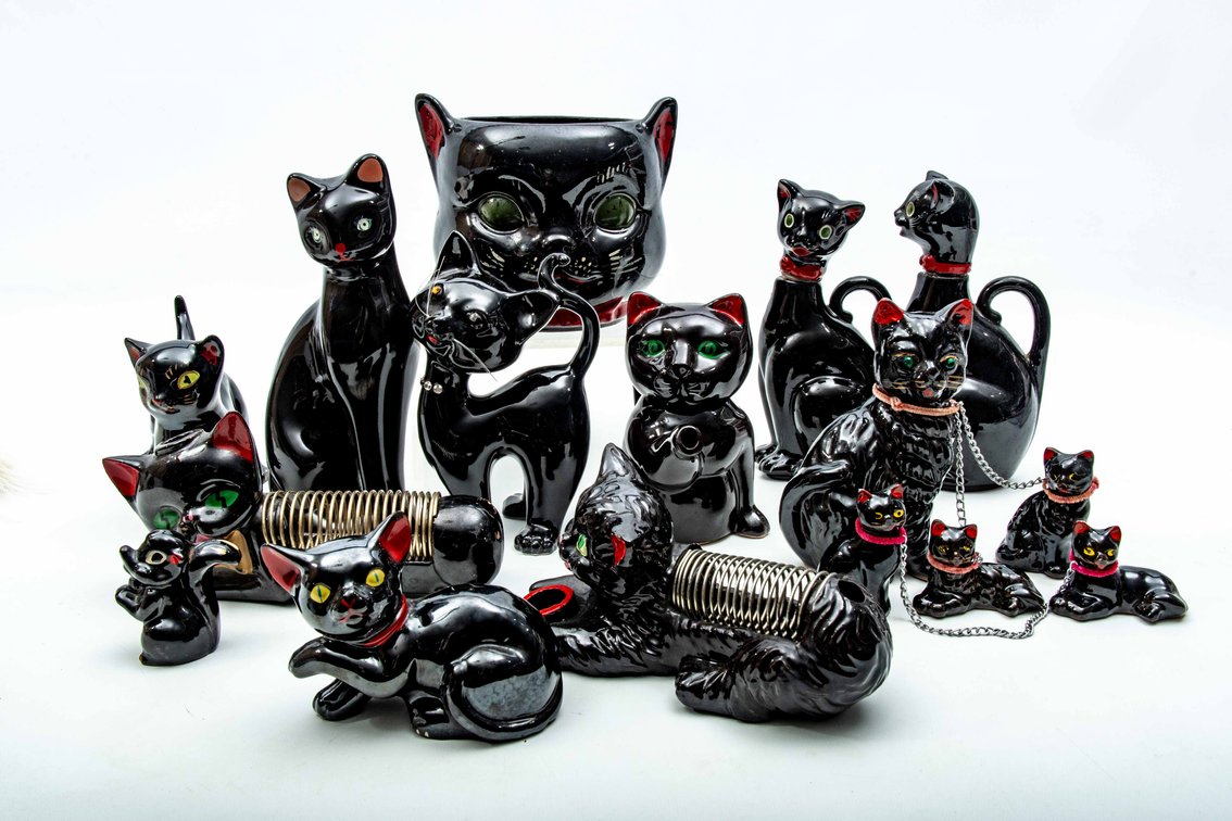Vintage Artmark & Shafford - Japan Black Cats Lot