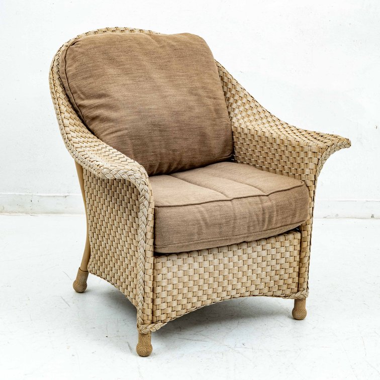Lloyd Loom All Weather Wicker Chair w/ Cushions