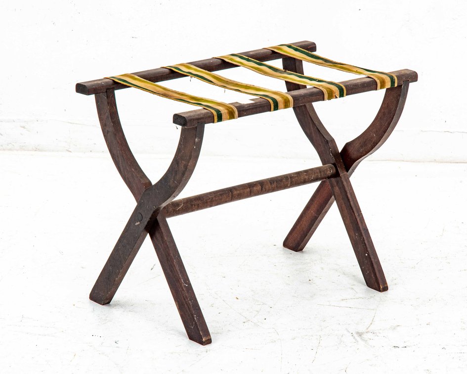 Dark Wood Luggage Rack