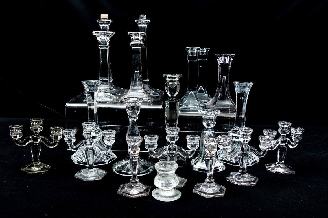 Crystal & Glass Candlestick Holders