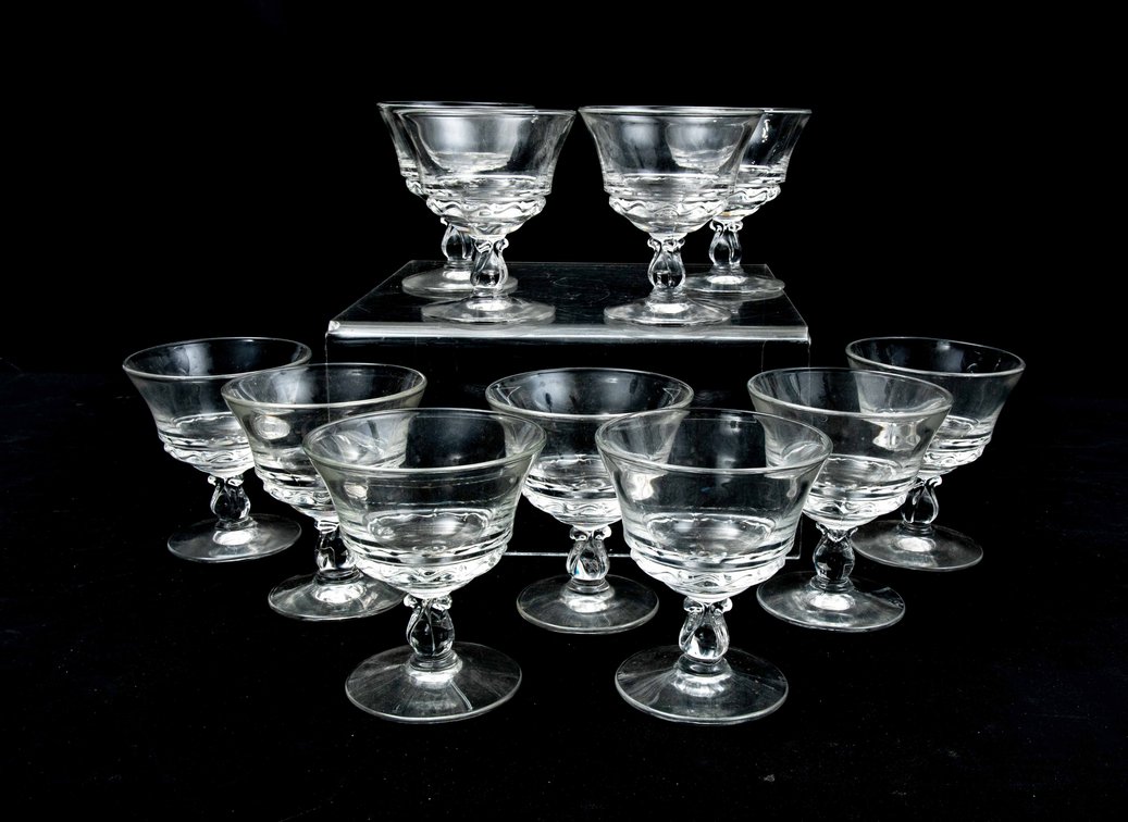 11 Fostoria Century Champagne/Sherbet Glasses