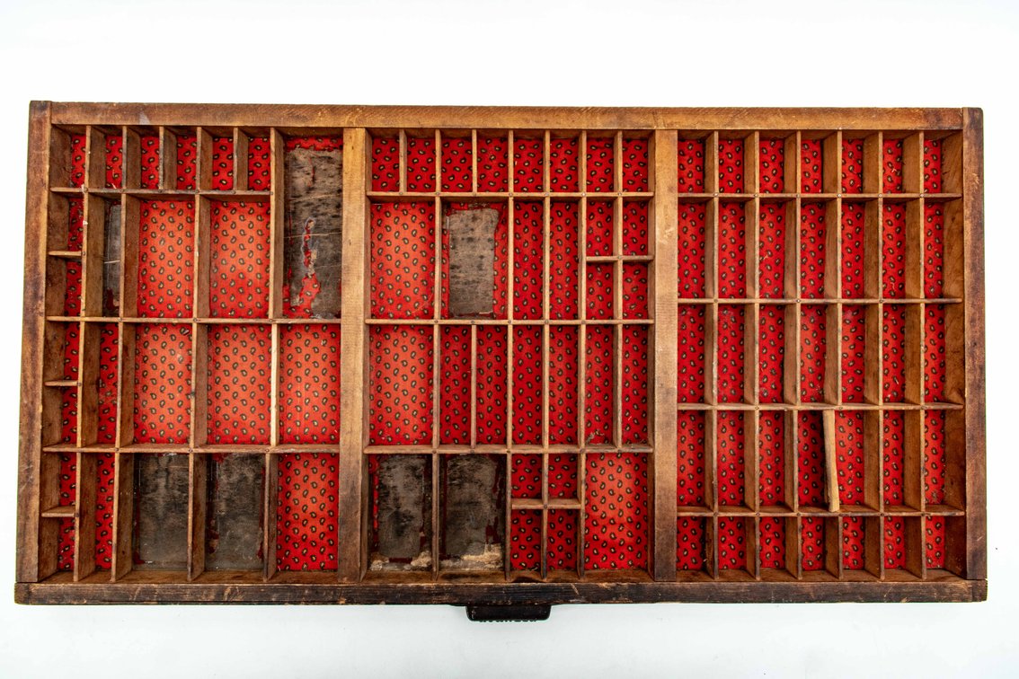 Antique Printers Drawer Wall Hang / Shelving