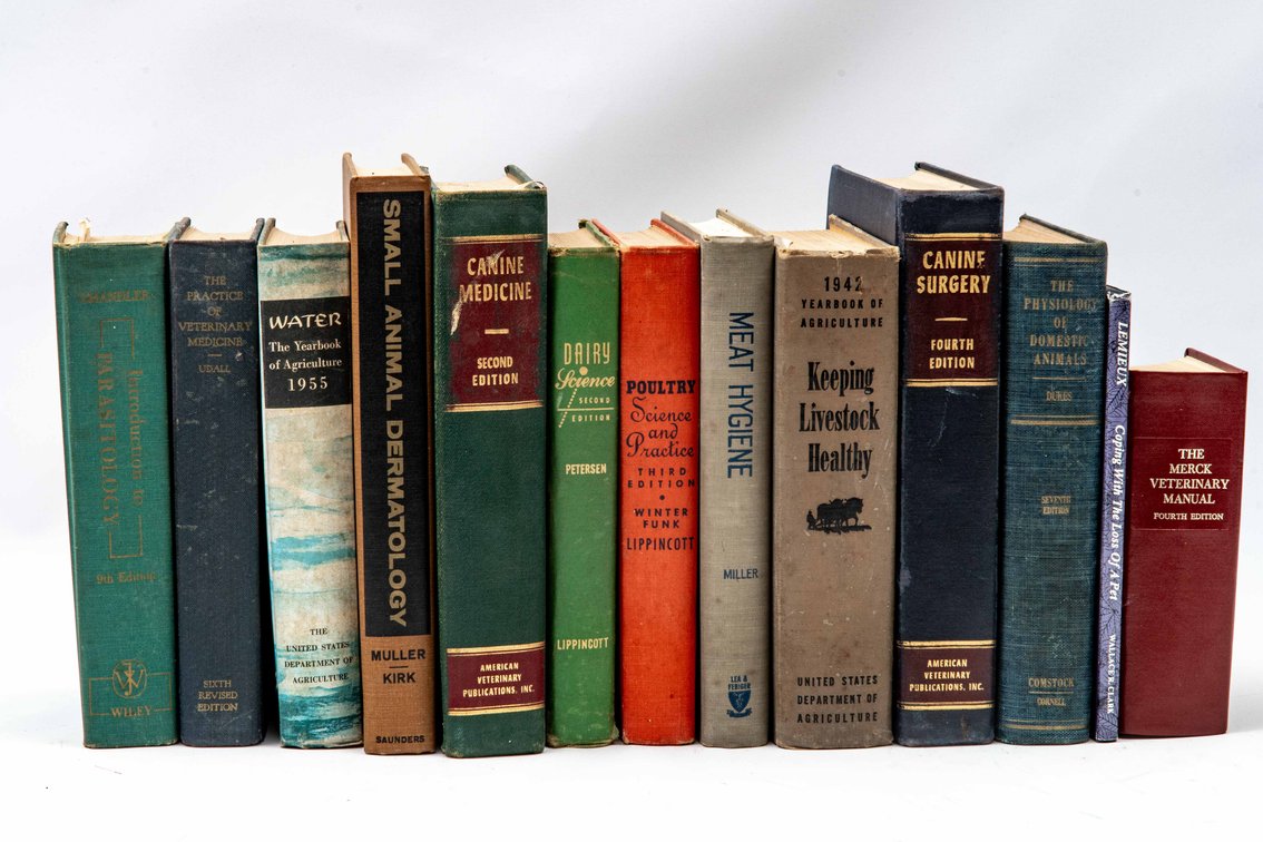 Vintage Veterinary & Animal Care Books-1940-1970's
