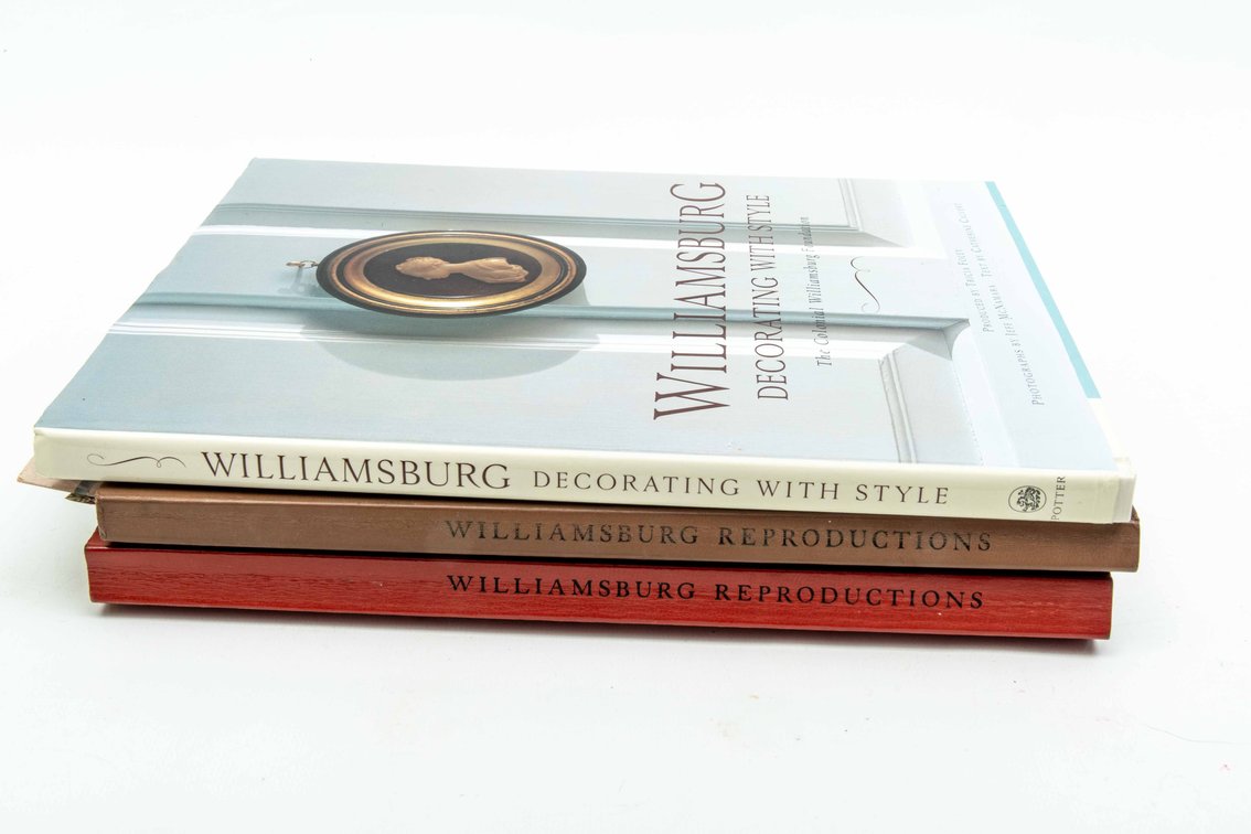 3 Williamsburg Reproductions Books-1971, 73, 98