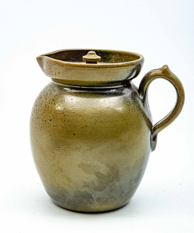 Master Potter Ben Owen Sr. FrogSkin Lidded Pitcher