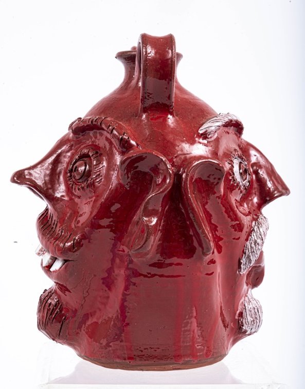 Bobby & Stanley Ferguson Red Double Face Jug #3