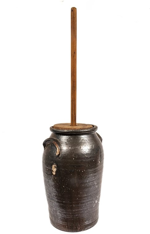 JL Smith 3 Gallon Pottery Churn - Hard to Find