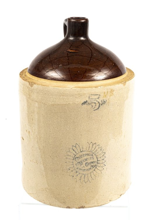 Coffeeville Stoneware Co 5 Gallon Handled Jug